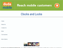 Tablet Screenshot of clocksandlocks.net